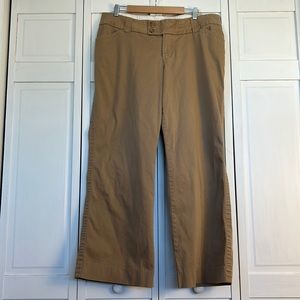 Lane Bryant Wide-leg Khaki Trousers Size 18